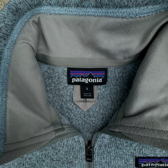 Patagonia Women’s Blue 1/2 Zip Pullover Sweatshirt Jacket Small W Logo Outdoor - Picture 6 of 12